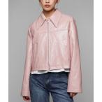 レザージャケット ライダース 「Narcissus」レザージップジャケット レディース