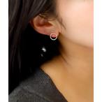 ピアス サークルダイヤピアス K10（両耳） レディース