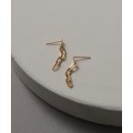ピアス プレイドクリップチェーンピアス K10(両耳) レディース