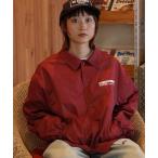 ナイロンジャケット 「FFEIN（フェイン）」ロゴコーチジャケット / コーチ ジャケット ロゴ ボタン プリント フリース メンズ レディース