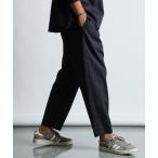 パンツ LINEN BLEND COOLMAX EASY WIDE PANTS:セットアップ 麻混クールマックス テーパード イージーワイドパンツ メ