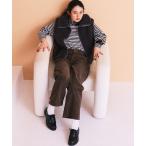 パンツ 「Healthy Denimコラボ」コーデュロイセミワイド レディース
