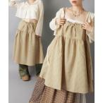 ワンピース 「2WAY」スカートとしても着られるミニキャミワンピース/チェック/NEO森ガール