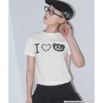 tシャツ モノトーンナカムラくん　I Love tee「ANGEL BLUE」 レディース