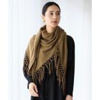 ストール マフラー ファインウールカシミヤフリンジ ストール レディース