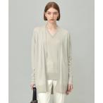 カーディガン コンパクトファインウール ロングカーディガン レディース