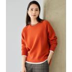 ショッピングボーダー ニット セーター ウールカシミヤブレンドラグランスリーブ ニット レディース