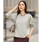 ショッピングスパンコール ニット セーター ウールカシミヤブレンドスパンコールラグランスリーブ ニット レディース