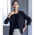 ジャケット ノーカラージャケット ビューティサーモ2WAYストレッチ ノーカラージャケット レディース