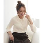 ニット セーター CICA加工 襟デザイン ニット レディース