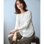 ショッピングtシャツ レディース tシャツ 「洗える」サテン ロングスリーブ Tシャツ レディース