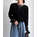 ショッピングカットソー tシャツ 「新色追加」チュールフロッキーシアー切替TEE レディース