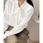 ブラウス シャツ ボウタイ付きブラ