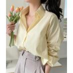 ブラウス シャツ ショート丈カラー
