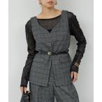 ショッピングジレ ベスト ジレ ビスチェジレ レディース