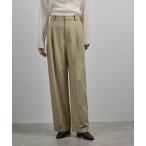 ショッピングワイドパンツ パンツ 「洗える」ウール混ツイル ベルト付きツータックワイドパンツ/セットアップ対応「WEB・一部店舗限定」 レディース