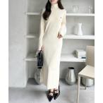 ワンピース 「Ada.別注 U.S. POLO ASSN」タートルネック Iライン ニットワンピース