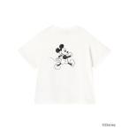 tシャツ マリークワント mary quant ミッキーマウスバックプリントデザイン Tシャツ レディース