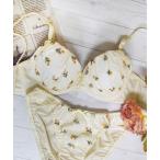 ブラジャー ショーツセット 「美谷間＆丸胸を叶える！ナチュ盛りメイクブラ♪」上下セット/A~D/パステルプチフラワー生地