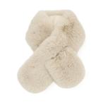 ショッピングマフラー ストール マフラー ボリュームフェイクファーティペット レディース