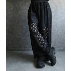 パンツ モダンレースストレートパンツ レディース