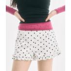 パンツ polka dot frill shorts / ドットフリルショートパンツ レディース