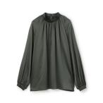 ショッピングシルク ブラウス シャツ ウォッシャブルシルク シャーリングカラーブラウス レディース