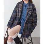 ジャケット テーラードジャケット リングチェックＷテーラージャケット レディース