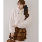 ショッピングアンドミー ブルゾン アウター ビット付エコファージャケット レディース