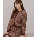 ショッピングアンドミー ワンピース モールラメツィードsetup