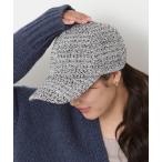 キャップ 帽子 キャップ ”ツイード チャーム付き” レディース