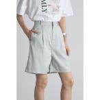 パンツ ツイルタックハーフパンツ レディース