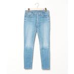 [MACPHEE] обработка обтягивающие джинсы брюки 34 голубой женский 