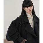 「Aphlotus」 トレンチコート MEDIUM ブラック メンズ