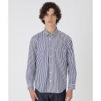 シャツ ストライプコンビシャツ メンズ