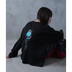 tシャツ ドラゴンローズ刺繍ロンT メンズ レディース