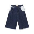 ジーンズ デニム デニムパンツ 「別注」Lee × maturely / カット オフ ワイド ショートパンツ レディース
