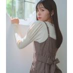 ニット セーター パフスリーブ ニット プルオーバー レディース