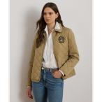 ショッピングダイヤモンド コート アウター クレストパッチ ダイヤモンドキルテッド ジャケット レディース