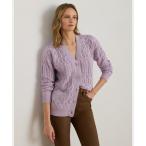 ショッピングラルフ カーディガン ポインテール ウールブレンド Vネック カーディガン レディース