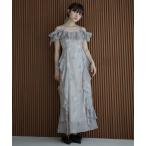 ドレス フラワーシフォンドレス キャミワンピース ロング 夏 オフショル 花柄
