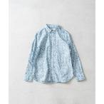 ショッピングローン シャツ 60/1ローン花柄ptレギュラーカラーシャツ メンズ