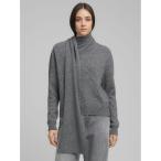 ショッピングスカーフ ニット セーター スカーフネック プルオーバー レディース