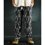 パンツ モノトーン総柄リラックスパンツ メンズ レディース