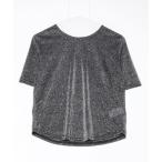 [JEANASIS] короткий рукав футболка FREE серый женский 