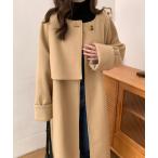 [ECLIN] no color пальто FREE бежевый женский 