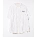 [BAYFLOW] вышивка рубашка с коротким рукавом 4 белый мужской 