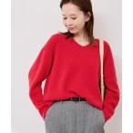 ニット セーター 「WEB限定カラー」スフレニットシリーズ Vネックニットプルオーバー/イージーケア・リンクコーデ レディース