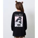 tシャツ ガールバックプリント長袖Tシャツ キッズ 子供服 女の子