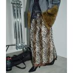 スカート Furry leopard skirt / ファーリーレオパードスカート